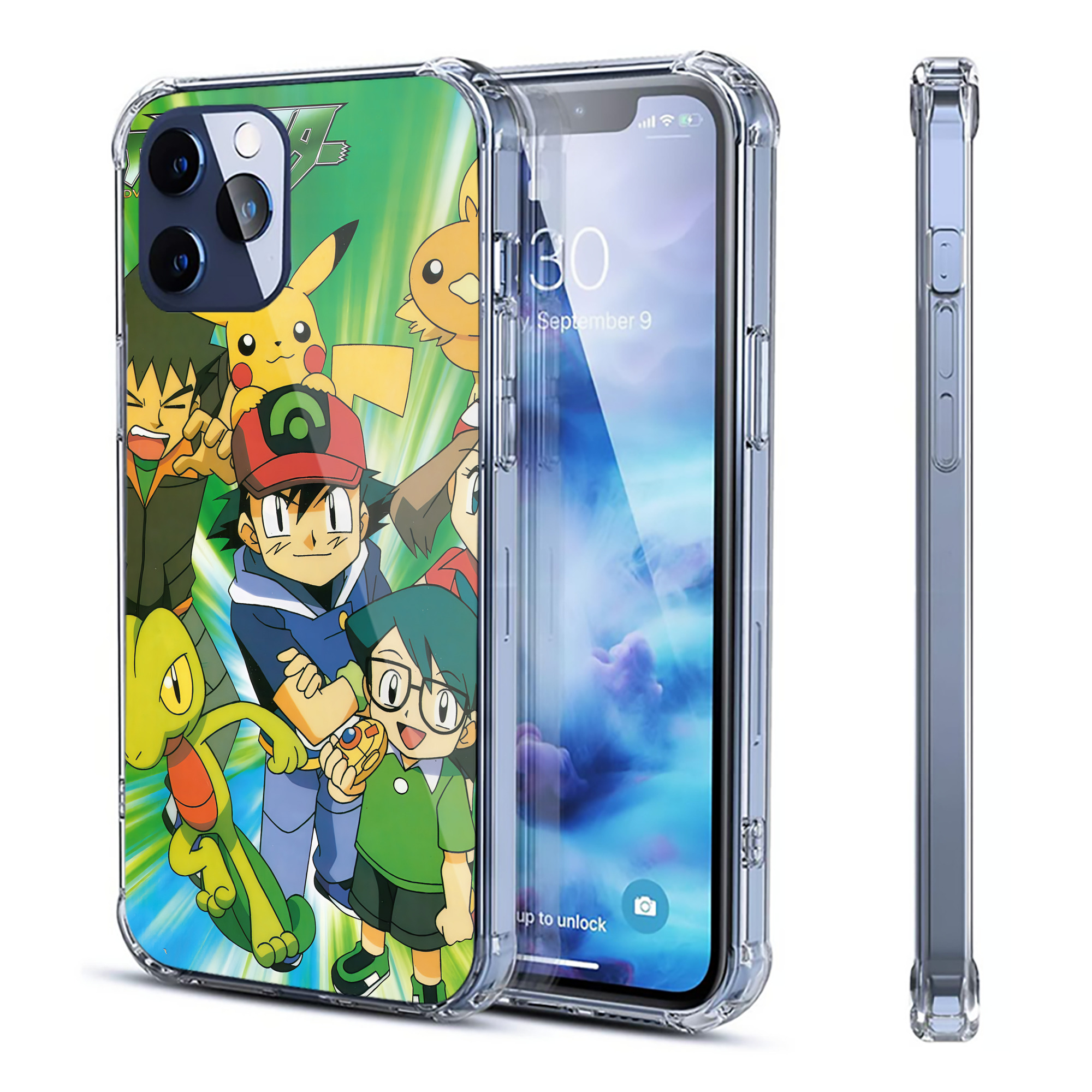（画像用） ポケットモンスター Pokémon 【iPhone 12シリーズ対応】透明スマホケース（クリアソフトケース）